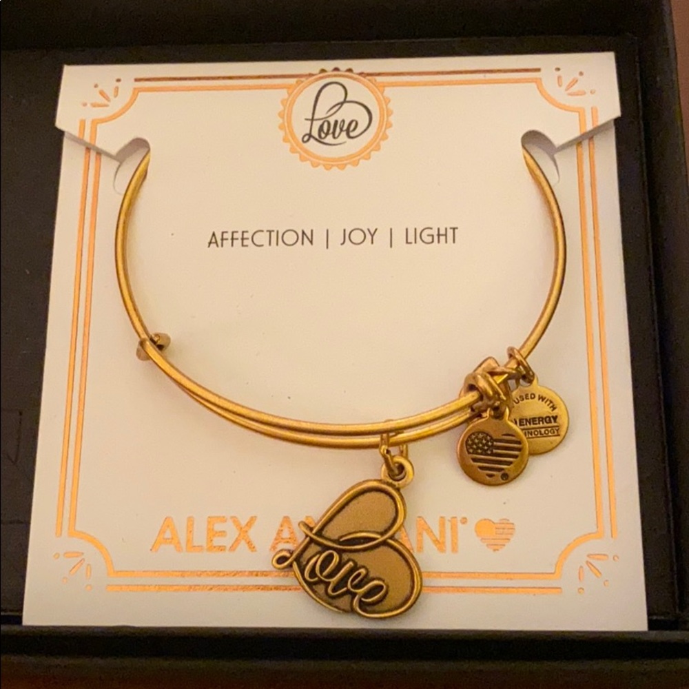New Alex and Ani charm bracelet, gold finish